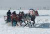 В Иркутске состоялся первый забег троек на льду