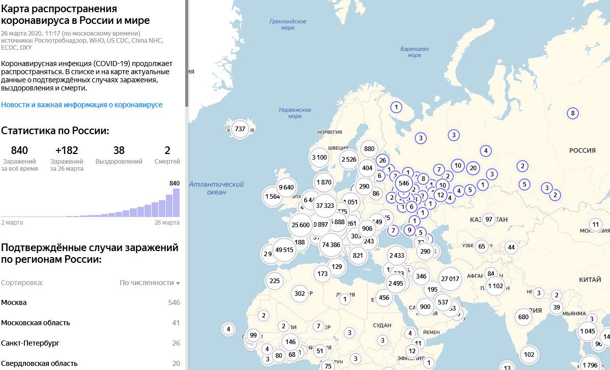 Стоп коронавирус карта распространения