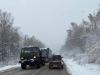 Снегопад прошел на Култукском тракте в Иркутской области