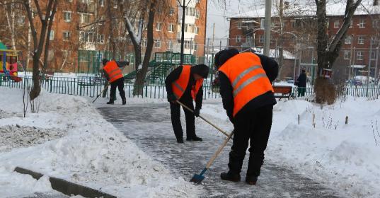 Лефортово уборка снега