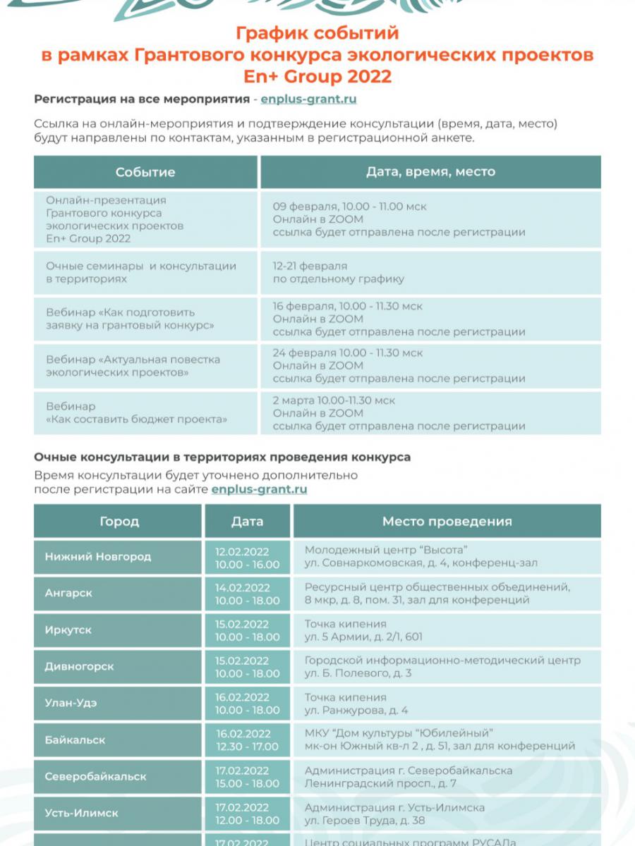 Грантовый конкурс экологических проектов en group