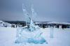 Мастера ледяной скульптуры начали работу на фестивале Olkhon Ice Fest