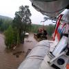 Вертолет эвакуировал пятерых рабочих из затопленного лесозаготовительного предприятия в Нижнеудинском районе